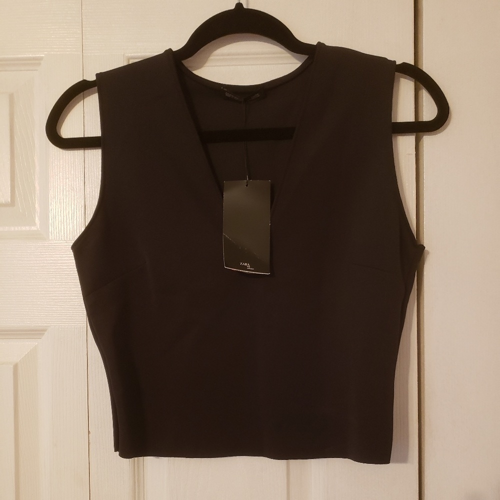 V neck crop top
